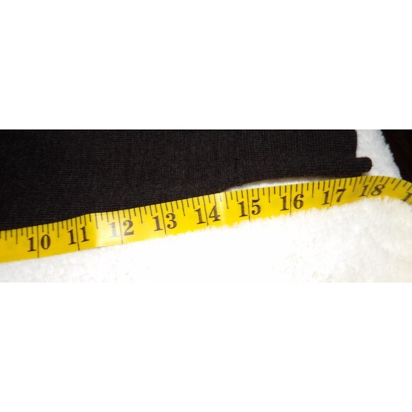 Ann Taylor Black Label Colorblock Cream Charcoal Gray Med Sweater Merino Wool - Picture 9 of 12